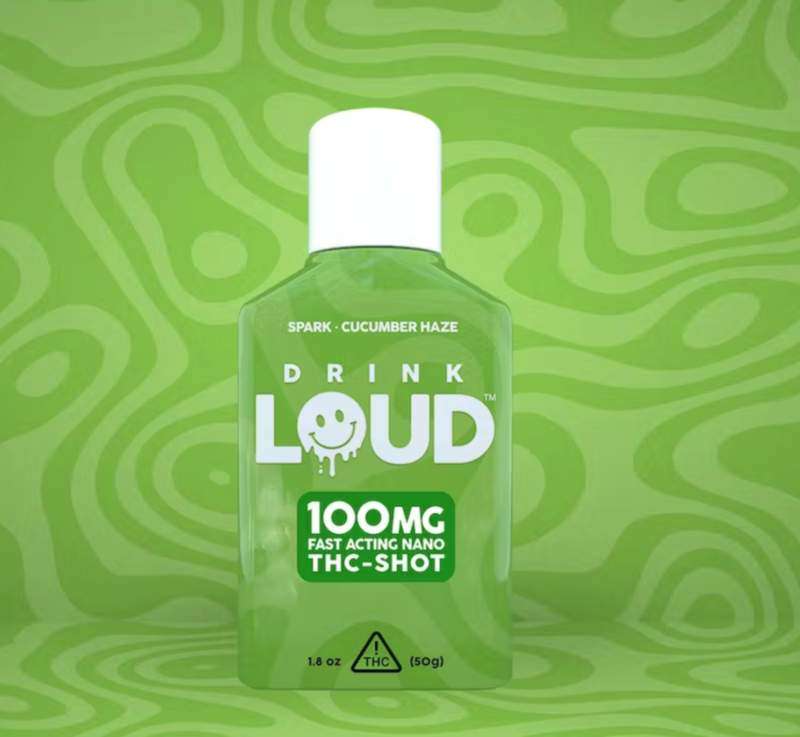 Rove | Drink Loud 100mg THC Shot | Cucumber Haze | 50ml